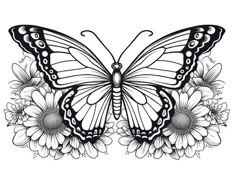 14 Butterfly Coloring Pages for Adults! - The Graphics Fairy