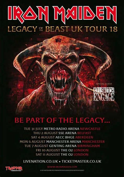 Cartaz revela o novo Eddie da "Legacy Of The Beast Tour"