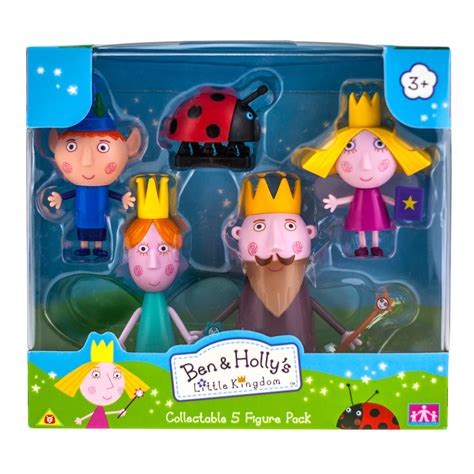 Ben & Holly Little Kingdom 5 Figure Pack Ben Holly King Queen Thistle ...