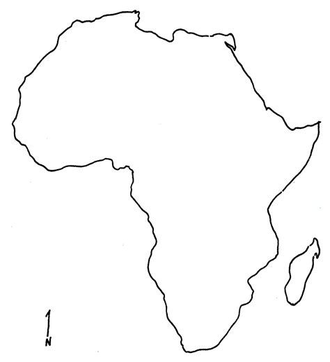 Africa Map Blank Printable