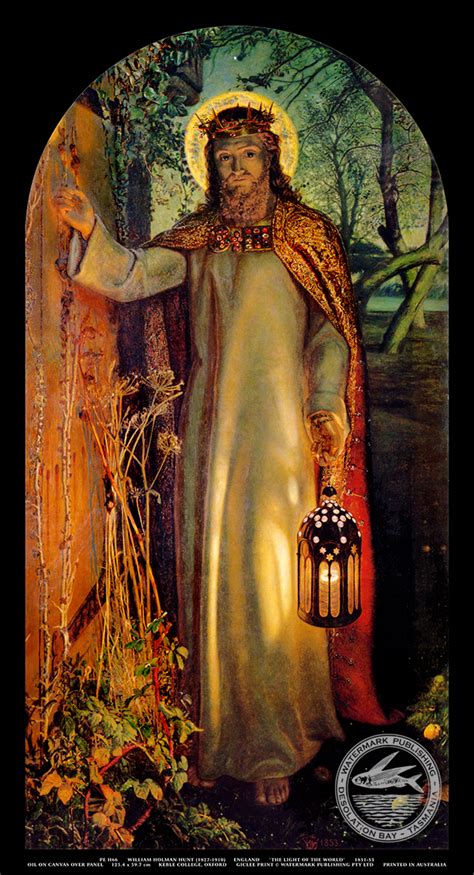 THE LIGHT OF THE WORLD (1851-53), By: William Holman Hunt - GICLEE ...