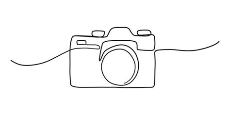 Camera Simple Line Drawing