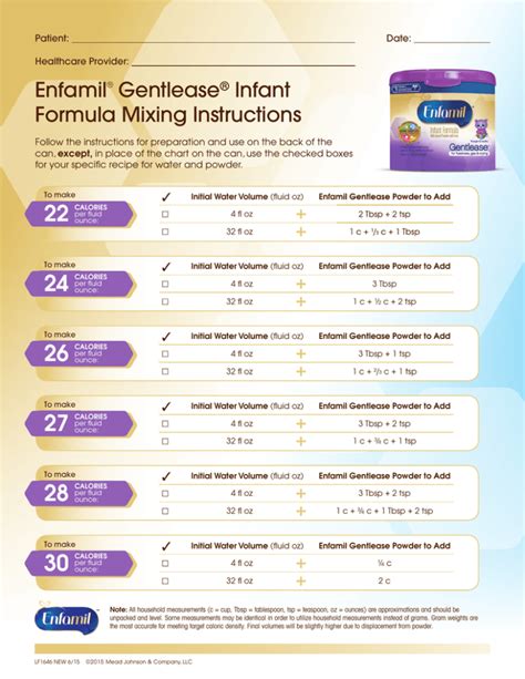 Enfamil® Gentlease® Infant Formula Mixing Instructions