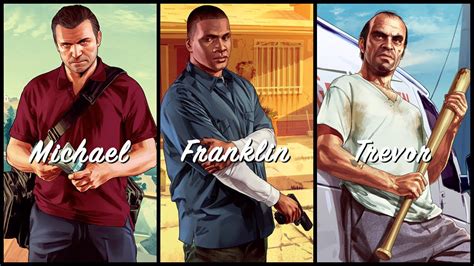 GTA V: Michael. Franklin. Trevor.