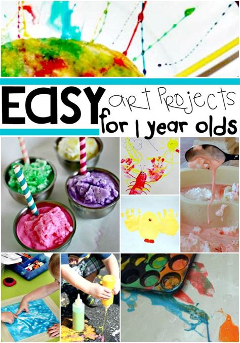 16 Easy Art Projects For Your 1-Year Old | Craft activities for kids ...