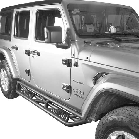 Hooke Road Wrangler JL Drop Side Steps Running Boards Nerf Bar Rock ...