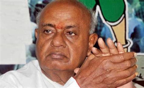 H D Deve Gowda takes oath as Rajya Sabha member in Hindi