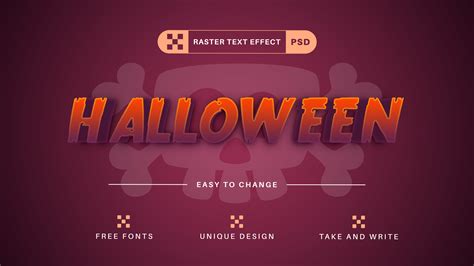 PSD Halloween - Editable Text Effect, Font Style 22459935 PSD