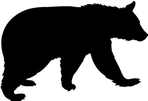 black bear stencil designs - lineartdrawingsnature