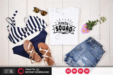 Auntie squad SVG DESIGN,CUT FILE DESIGN - Buy t-shirt designs