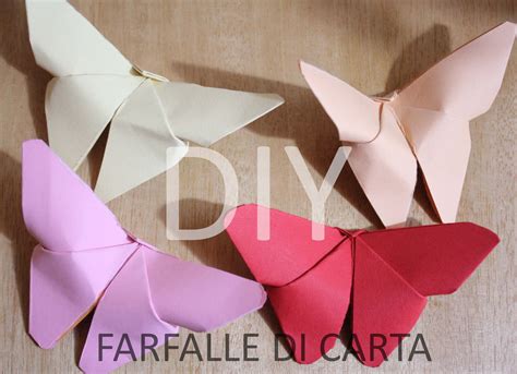 Tutorial Farfalle di carta - Origami