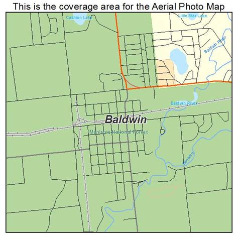 Aerial Photography Map of Baldwin, MI Michigan