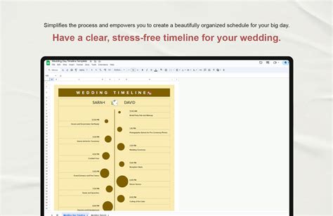 Wedding Timeline Template in Excel, Google Sheets - Download | Template.net