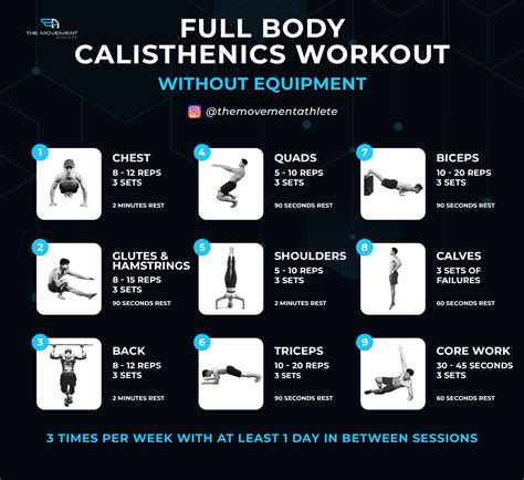 Free Calisthenics Workout Plan For Beginners No Equipment - Infoupdate.org