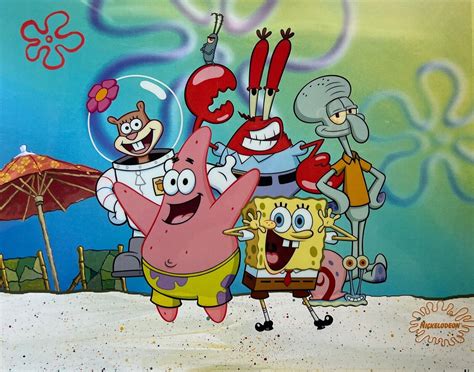 Nickelodeon SPONGEBOB SQUAREPANTS Animation Art Sericel Cel Patrick ...