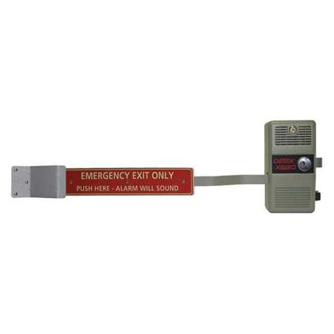 Detex Exit Door Alarm, Cylinder Mortise ECL-600 GRAY | Zoro