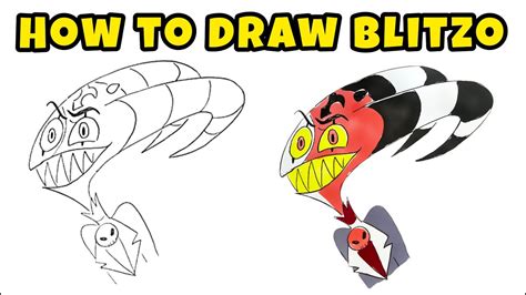 How to Draw Blitzo Buckzo from Helluva Boss (Hazbin Hotel) – Drawing ...