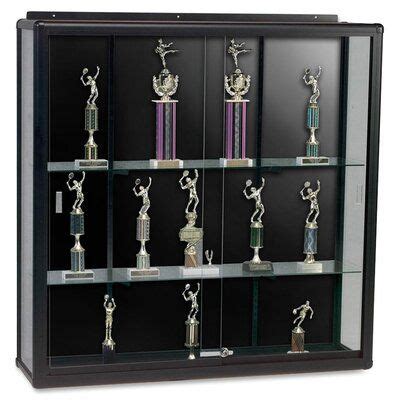 MooreCo Wall Mount Display Case Metal Trophy Display Case | Wayfair ...