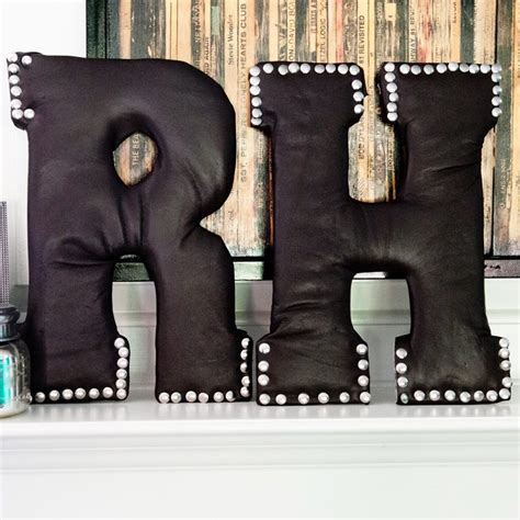 DIY Leather Monogram - Rachel Hollis