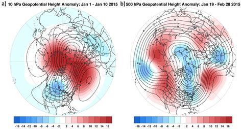 Arctic Oscillation and Polar Vortex Analysis and Forecasts | AER ...