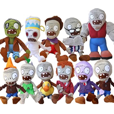 1pcs Plants Vs Zombies Plush Toys 30cm Pvz Gargantuar Hats Pirate Duck ...