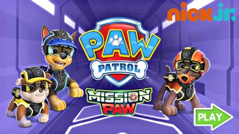 MISSION PAW Nick Jr PAW Patrol Game On nickjr.com PAW Patrol Fun - YouTube