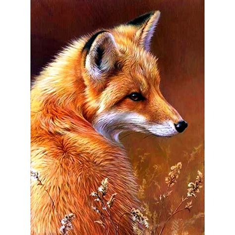 Fox,Diamond Painting,5D,DIY,Needlework,Embroidery,Animal,Cross Stitch ...