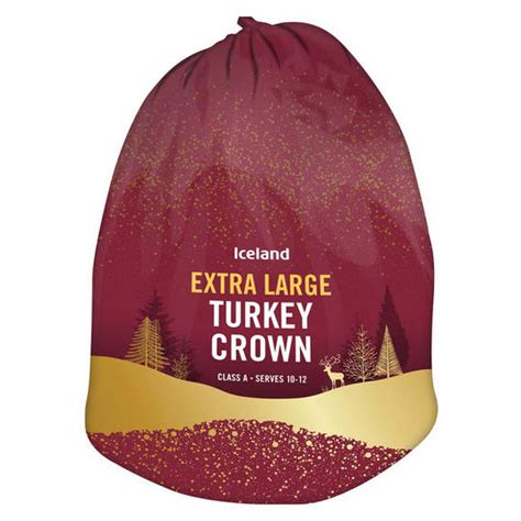 Iceland Class A Extra Large Fresh Turkey Crown 2.8kg | Chicken & Turkey ...