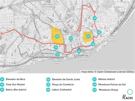 Tram 28 Lisbon Route Map - Bonnee Stoddard