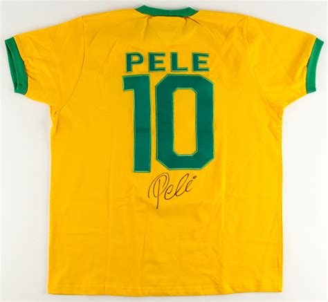 Pele Signed Team Brazil Authentic 1970 World Cup Finals Jersey (PSA COA ...