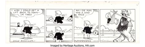 Ernie Bushmiller Nancy Daily Comic Strip Original Art dated 5-21-46 ...