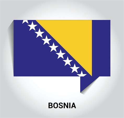 Bosnia flag design vector 13304846 Vector Art at Vecteezy