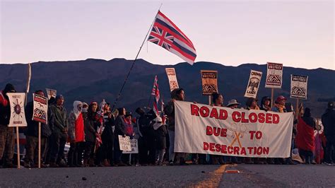 Native Hawaiians Protesting Construction on a Sacred Mountain Prepare ...