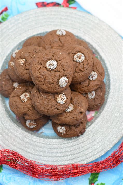 Chocolate Peppermint Sno-Cap Cookies - Who Needs A Cape?