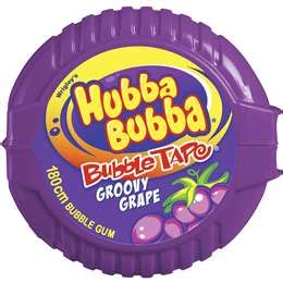 Hubba Bubba Groovy Grape Bubble Gum Tape 56g - Black Box Product Reviews