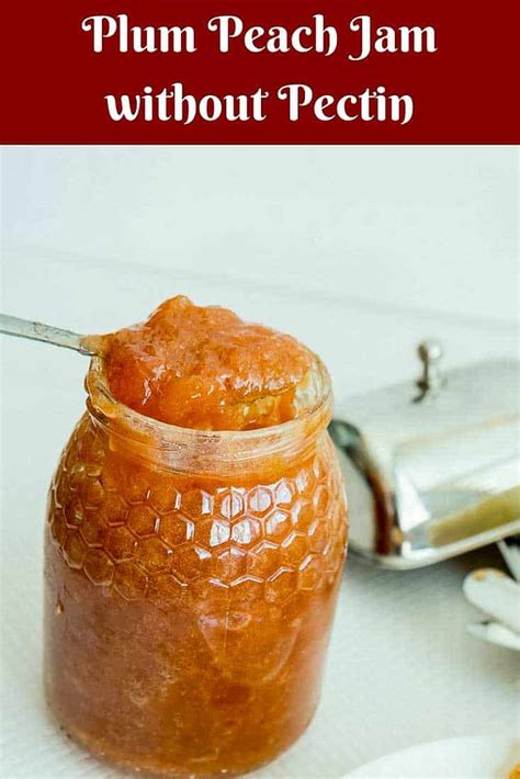 Make Your Own Plum Peach Jam: No Pectin, Low Sugar - Veena Azmanov Kitchen