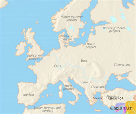 Map Of Europe 1000 Bc - Gisele Ermentrude