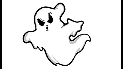 Easy Ghost Drawing | Free download on ClipArtMag