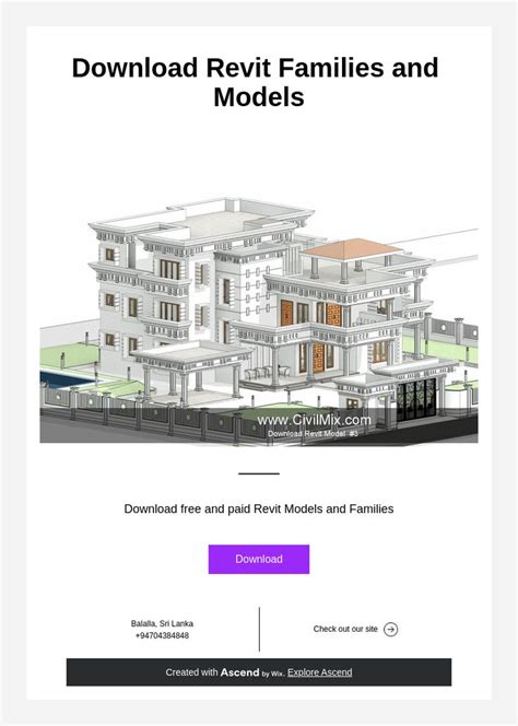 Download Revit Families and Models | Revit family, Model, Family