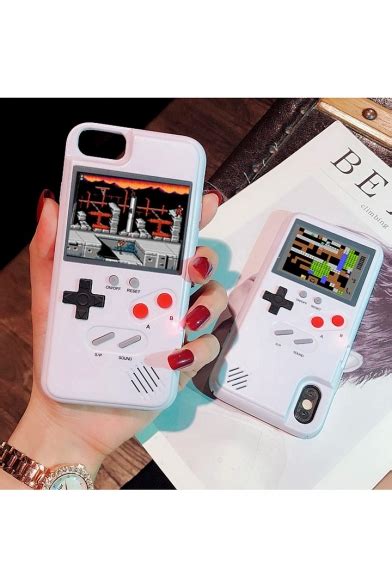 Tik Tok Game Boy Colorful Phone Case V2 Retro Game Machine Hard Cover ...