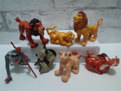 Lion King Mufasa Baby Simba Rafiki Plastic Figure Burger King Fast Food ...