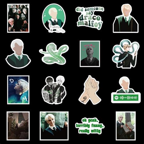 50PCS Draco Malfoy Stickers Cartoons Cute Stickers Harry | Etsy