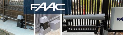 FAAC gate openers work well with swing and sliding driveway gates