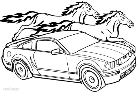 Printable Mustang Coloring Pages For Kids