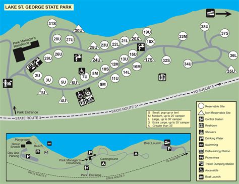 Tugaloo State Park Campground Map