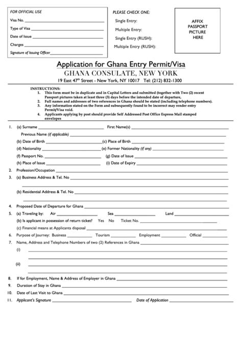 Ghana Visa Online Application Form 2023 - Applicationforms.net