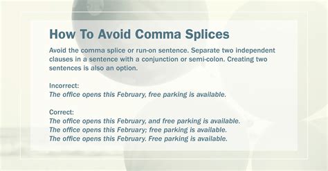 Comma Splice Worksheet With Answers - Printable Word Searches