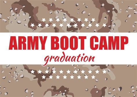 Army Boot Camp Graduation Congratulations w/ Stars Card | Zazzle