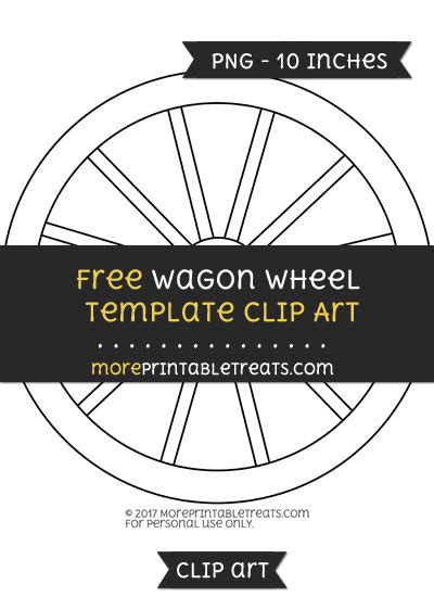 Wagon Wheel Template – Clipart