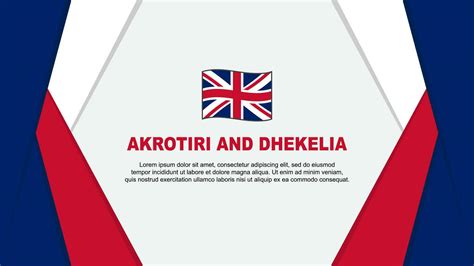 Akrotiri And Dhekelia Flag Abstract Background Design Template ...